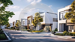 Luxury housing projects, featuring modern townhouses and villas. Explore investment opportunities in the real estate market with