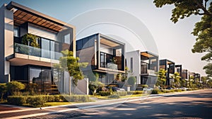 Luxury housing projects, featuring modern townhouses and villas. Explore investment opportunities in the real estate market with