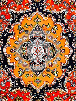 Luxury Indian Rug - backdrop. Old Turkish kilim. Vintage Persian carpet, tribal texture. Ethnic textile. Perfect