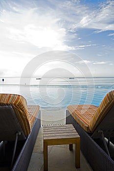 Luxury infinity swimming pool trinidad caribbean