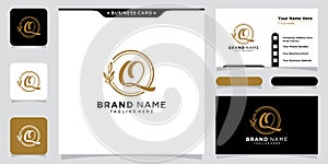 Luxury Initial Q Letter Logo Design Vector Template. Creative Q Letters Monogram and Alphabet icon illustration