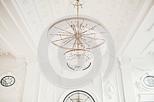 Chandelier in the interior hall