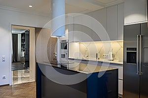 Luxury kitchen Interior with minimalism design