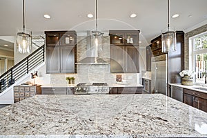 Luxury kitchen in a new construction home