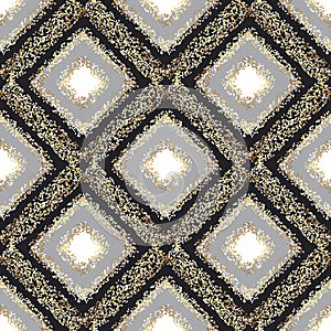 Luxury Ð²lack and gold colors geometric seamless pattern