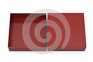 Luxury lacquerware box Isolated On White Background, 3D render. 3D illustration