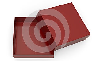 Luxury lacquerware box Isolated On White Background, 3D render. 3D illustration