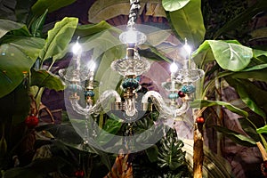 Luxury led lighting candle chandelier lamp
