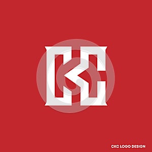 Luxury letter CKC logo design