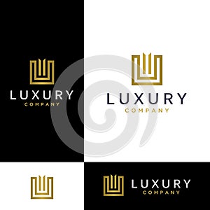 Luxury Letter Logo inspiration. Luxury letter Illustration Logo