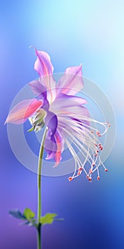 Luxury Lg Z9 Minimalist Mobile Wallpaper With Elegant Columbine