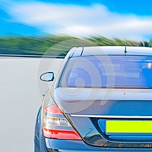 Luxury limo race on a highway