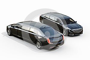 Luxury limousine, 3d render