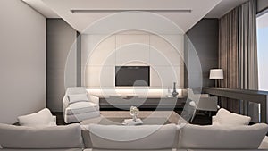 Luxury Living Room / 3D Rendering