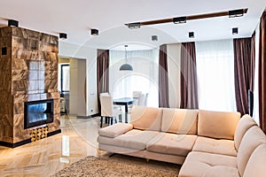 Luxury living room interior