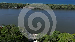 Luxury lodge in the middle of the jungle in Tortuguero, Costa Rica.