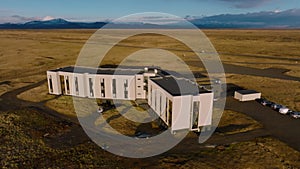 Luxury lonely hotel located in the middle of nowhere in Iceland.