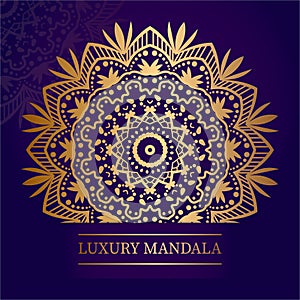 Luxury Gold mandala background editable and resizeable photo