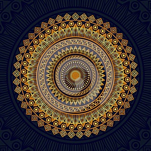 luxury mandala gold color Design