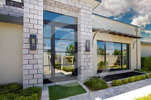 Luxury Mansion Home Entrance