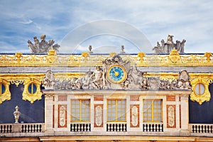 Luxury Marble Court facade of Versailles chateau