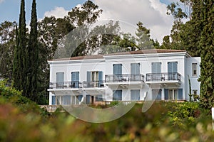 Luxury mediterranean villa with balconys photo