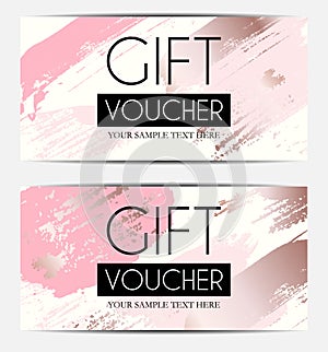 Luxury Members, Gift Card Template for your Business Vector Illustration