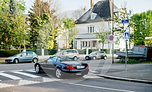 Luxury Mercedes-Benz SL cabriolet convertible roadster