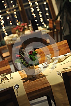 Luxury modern indoor restaurant