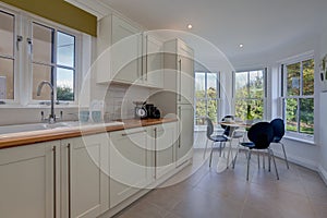 Luxury modern kitchen and breakfast room