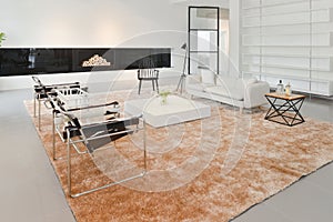 Luxury modern living room furniture in house