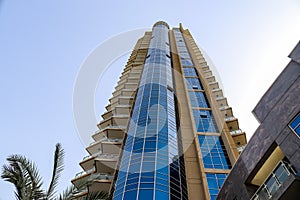 Luxury modern skyscrapers in the center of Dubai city. United Arab Emirates