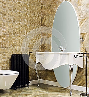 Luxury modern style decorated toilet