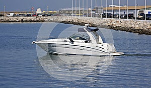 Luxury motor boat