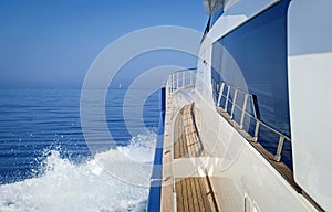 Luxury Motor Yacht sail the Greek sea