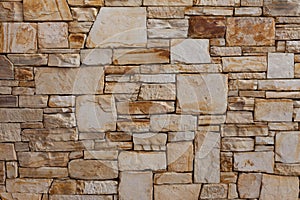 Luxury, natural stone brick wall pattern background