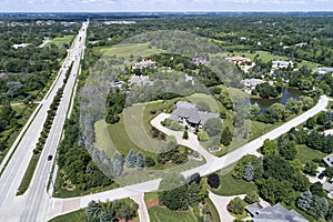 Luxury Neighborhood Aerial