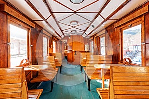 Luxury old train carriage