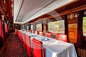 Luxury old train carriage