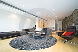 Luxury open plan living area