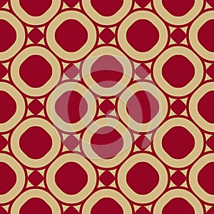 Luxury ornamental pattern in red and gold colors. Traditional Asian style.