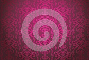 Luxury pink ornamental pattern