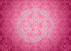 Luxury pink ornamental pattern
