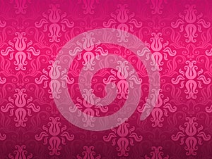 Luxury pink ornamental pattern