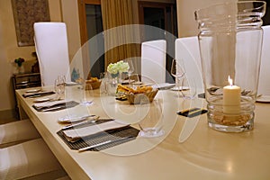 Luxury premium birthday dinner table