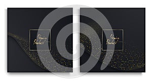 Luxury Premium design. Vector set packaging templates with different texture for covers, luxury products.