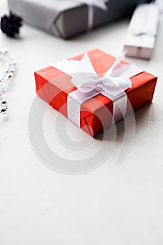 Luxury presents for top class on white background