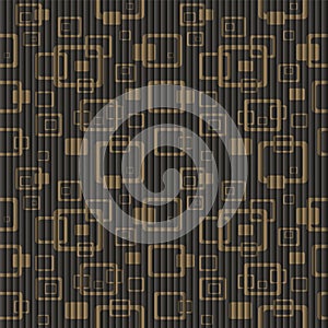 Luxury product seamless geometric pattern - grid gradient texture. Dark and gold vector background.