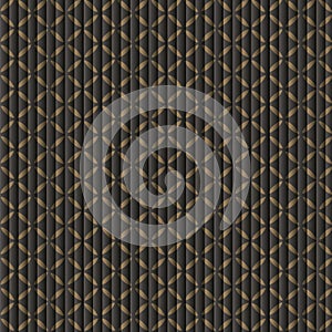 Luxury product seamless geometric pattern - grid gradient texture. Dark and gold vector background.