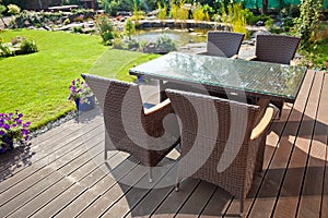 Luxury rattan Garden furniture